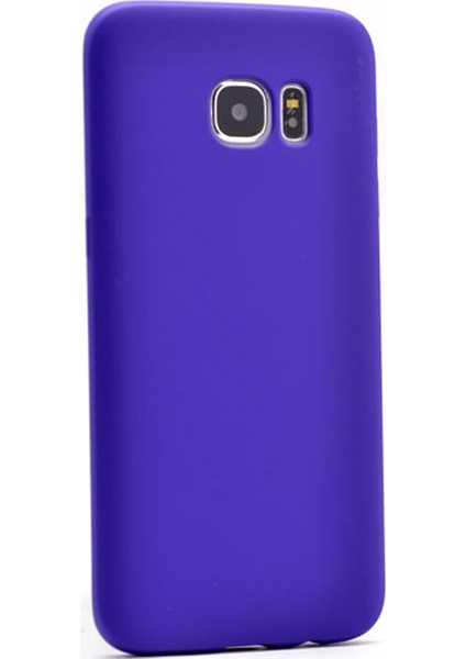 Samsung Galaxy S7 Kılıf Premier Silikon Kılıf+Nano Glass Mor
