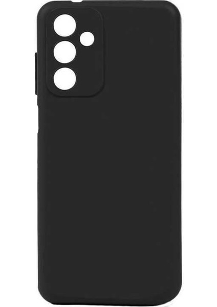 Samsung Galaxy M23 Kılıf Mat Kamera Korumalı Soft Premier Silikon+Nano Glass Siyah
