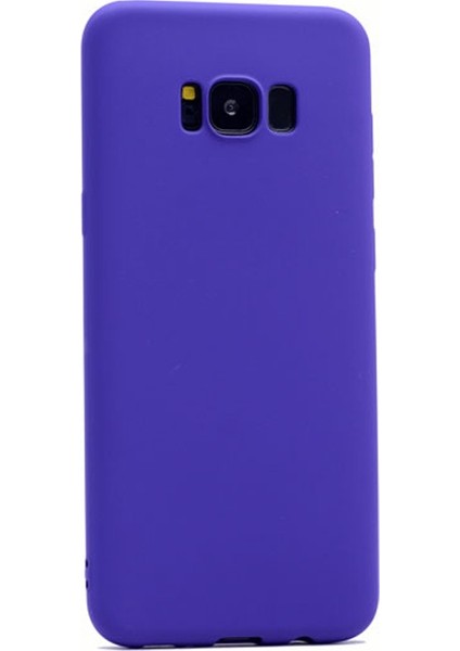 Samsung Galaxy S8 Kılıf Premier Silikon Kılıf Mat Kılıf Mor