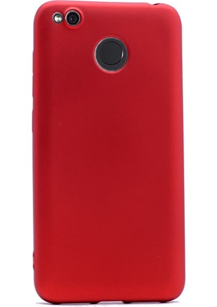Xiaomi Redmi 4x Kılıf Premier Silikon Kılıf+Nano Glass Kırmızı