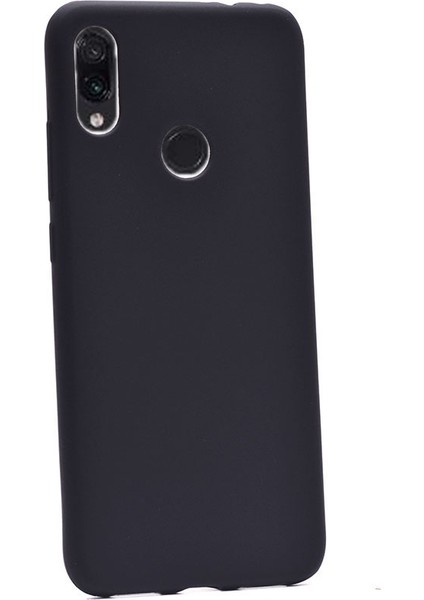 Xiaomi Redmi 7 Kılıf Premier Silikon Esnek Koruma+Nano Glass Siyah