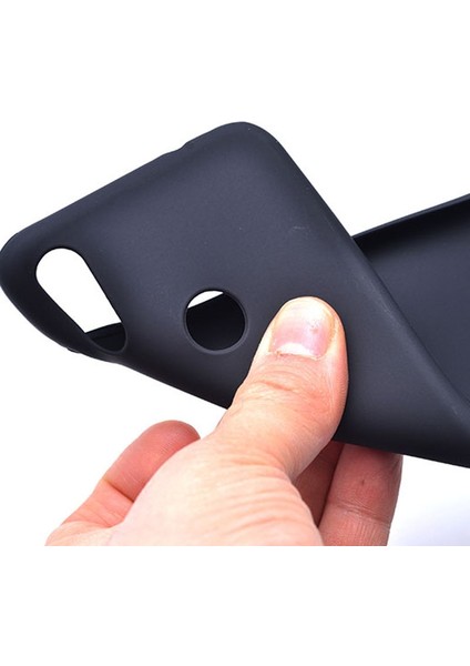 Xiaomi Redmi 7 Kılıf Premier Silikon Esnek Koruma+Nano Glass Siyah