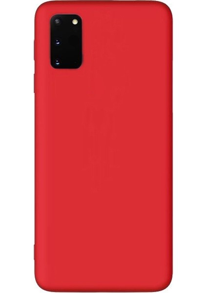 Samsung Galaxy S20 Kılıf Premier Silikon Esnek Koruma Kırmızı