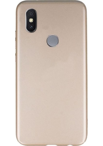 Xiaomi Mi A2 Kılıf Premier Lüx Mat Esnek Silikon Gold