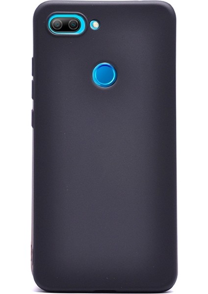 Xiaomi Mi 8 Lite Kılıf Premier Silikon Koruma+Nano Glass Siyah
