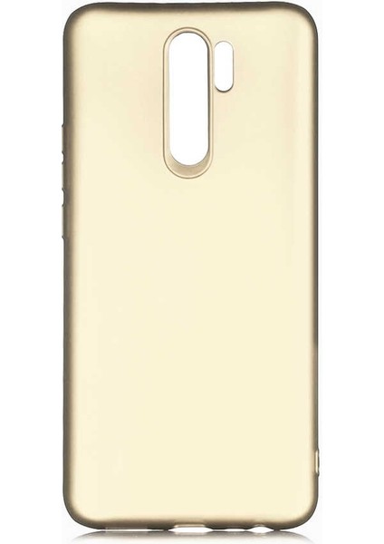 Xiaomi Redmi 9 Kılıf Premier Silikon Koruma+Nano Glass Gold