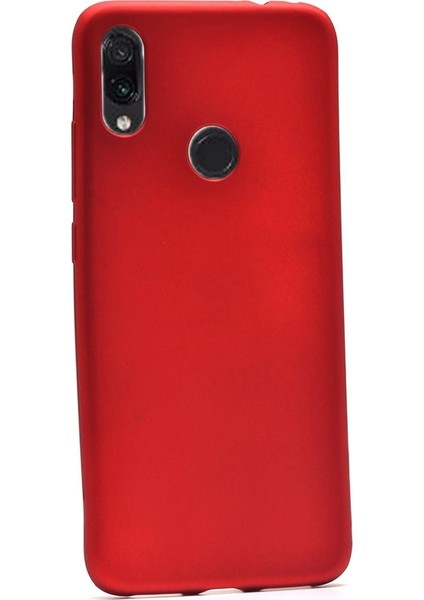 Xiaomi Redmi 7 Kılıf Premier Silikon Esnek Koruma+Nano Glass Kırmızı