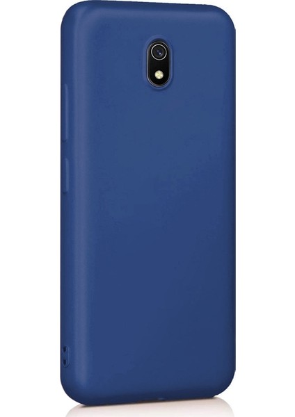 Xiaomi Redmi 8A Kılıf Premier Silikon Esnek Koruma+Nano Glass Lacivert