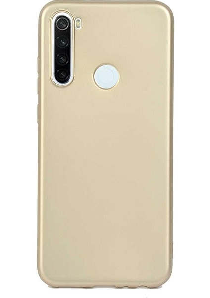 Xiaomi Redmi Note 8t Kılıf Premier Silikon Koruma+Nano Glass Gold