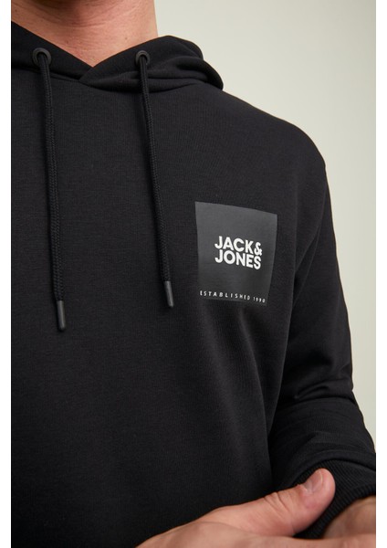 Jjlock Sweat Hood Siyah Erkek Sweatshirt