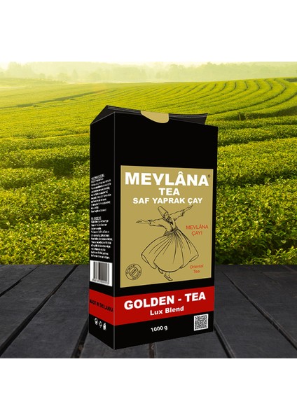 Mevlana Golden Tea Pure Leaf Black Tea 1000 g – The Premium Legendary Pearl from Sri Lanka I 1000 gr