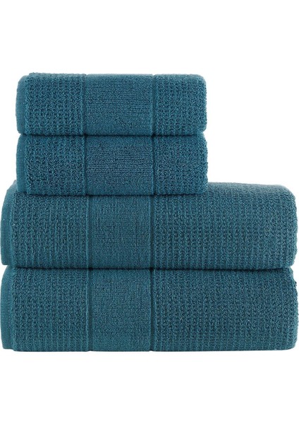 Royal 50 x 90 - 70 x 140 cm 4'lü Banyo Havlu Seti, %100 Pamuklu Havlu Takımı modelleri