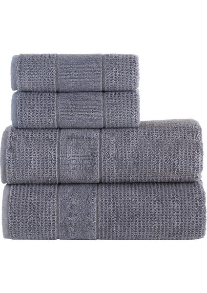 Royal 50 x 90 - 70 x 140 cm 4'lü Banyo Havlu Seti, %100 Pamuklu Havlu Takımı modelleri