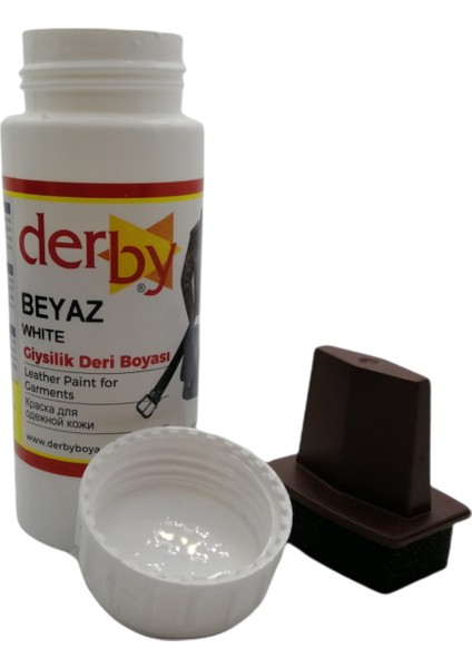 Mont Direksiyon Koltuk Deri Boyası 100 ml ve Saplı Sünger 1 Adet