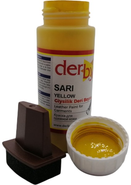 Mont Direksiyon Koltuk Deri Boyası 100 ml ve Saplı Sünger 1 Adet