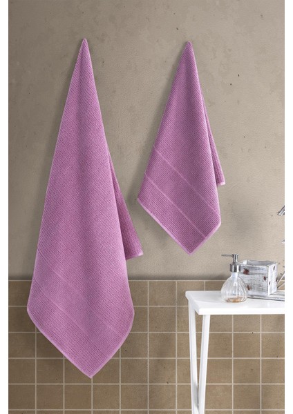 Royal 50 x 90 - 70 x 140 cm 2'li Banyo Havlu Seti, %100 Pamuklu Havlu Takımı