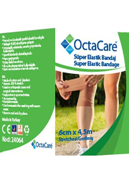 Süper Elastik Bandaj 6 cm x 4,5 M