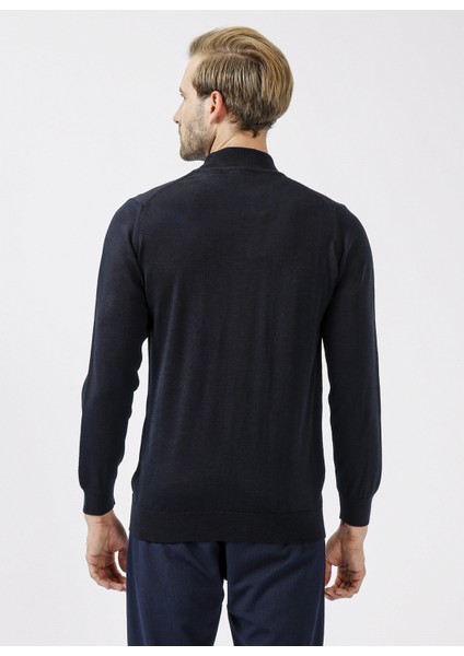 Yarım Balıkçı Yaka Düz Lacivert Erkek Kazak TR2013700251 fırsatları