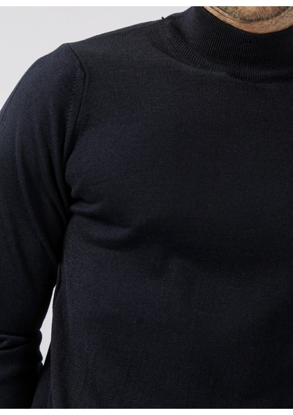 Yarım Balıkçı Yaka Düz Lacivert Erkek Kazak TR2013700251 indirimleri