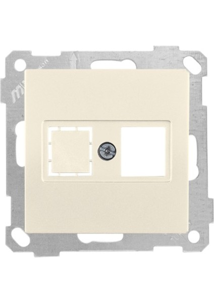 Candela Krem Mek Ve Tuş 1Rj45 (Kon.Süz-12 Adet)Data Prizi