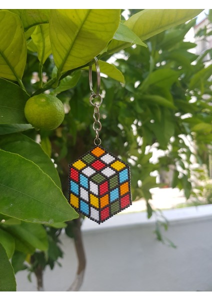 Miyuki Zeka Küpü Rubik Küp Anahtarlık/çanta Süsü