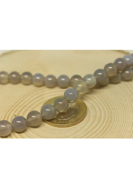 Akik Taşı 8mm/5 Adet (24020-1)