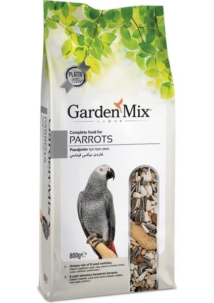 Garden Mix  Platin Papağan Yemi 800G x 3 Adet