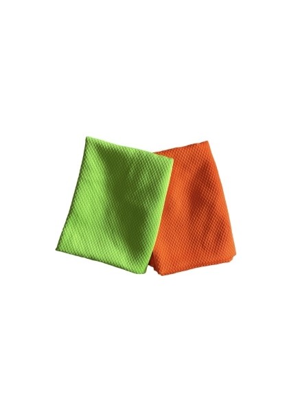 (1 Adet) Baklava Desen Mikrofiber Cam Bezi (50X70 Cm)