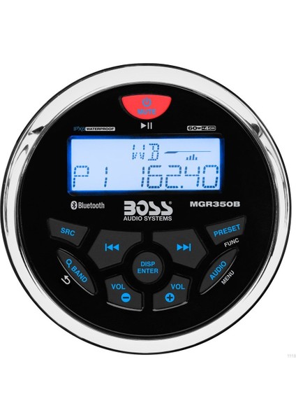 Boss Audio Systems MGR350B Aux USB Girişli Bluetoothlu Marin Teyp