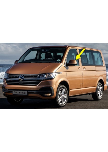 Vw Volkswagen Transporter T6.5 2020-2022 Sol Yan Dış Dikiz Aynası Üst Kapağı 7E1857527L