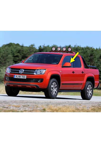 Vw Volkswagen Amarok 2010-2016 Sol Yan Dış Dikiz Aynası Üst Kapağı 2H0857527C