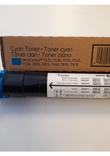 Xerox 7525 Orjinal Cyan Toner