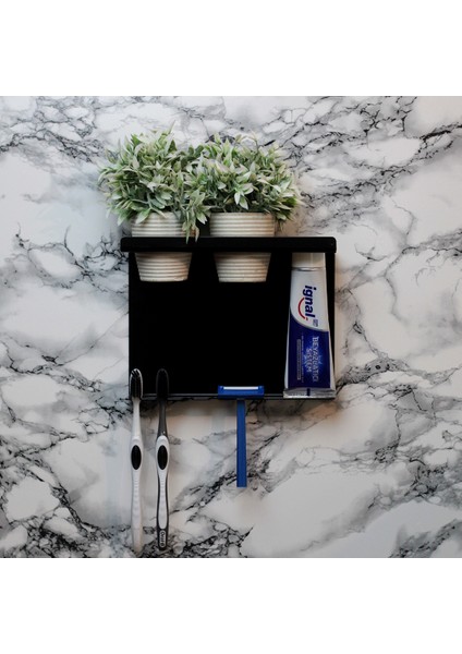 Siyah Metal Büyük Çok Fonksiyonlu Diş Fırçalığı, Diş Fırçalık Standı fiyatları