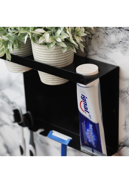 Siyah Metal Büyük Çok Fonksiyonlu Diş Fırçalığı, Diş Fırçalık Standı fırsatları