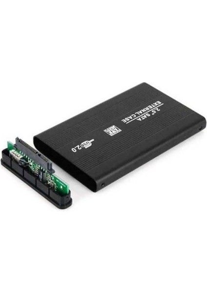 2.5'' Inç Sata Alüminyum HDD Kutusu Harddisk Kutu USB 2.0 DD-100 Siyah