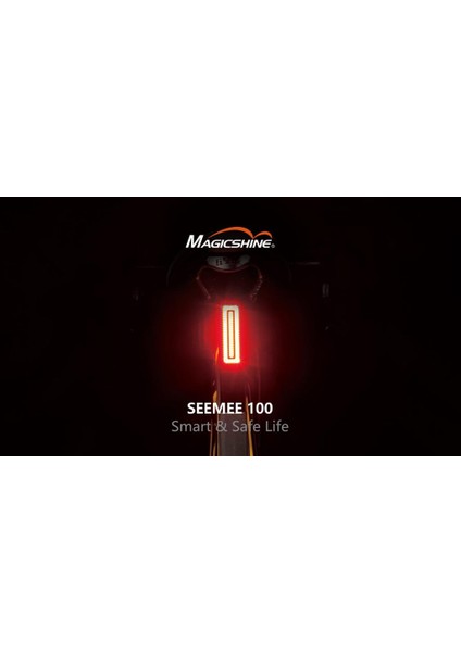 Seemee 100 Lm USB Smart Bisiklet Arka Stop Far