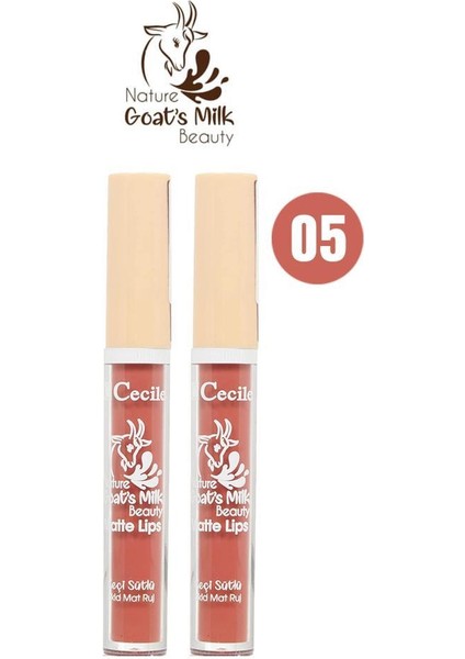 Keçi Sütlü Matte Lips 05 X2