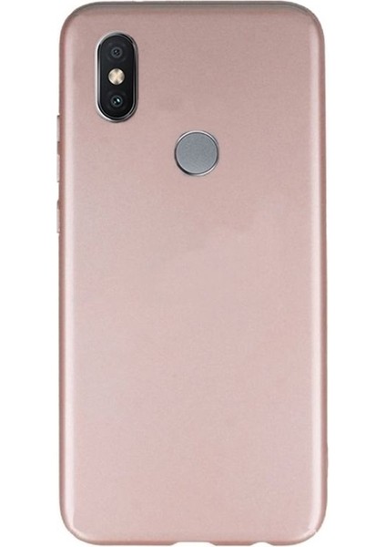 Apsuwa Xiaomi Redmi Note 6 Pro Kılıf Premier Lüx Silikon+Nano Glass Bronz