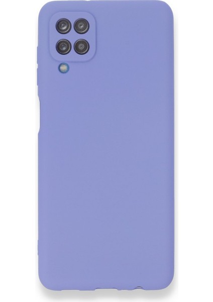 Samsung Galaxy M12 Kılıf Ultra Elastik Silikon Rubber Premier Lila