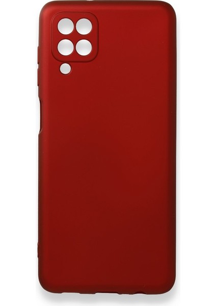 Samsung Galaxy M12 Kılıf Ultra Elastik Silikon Rubber Premier Bordo