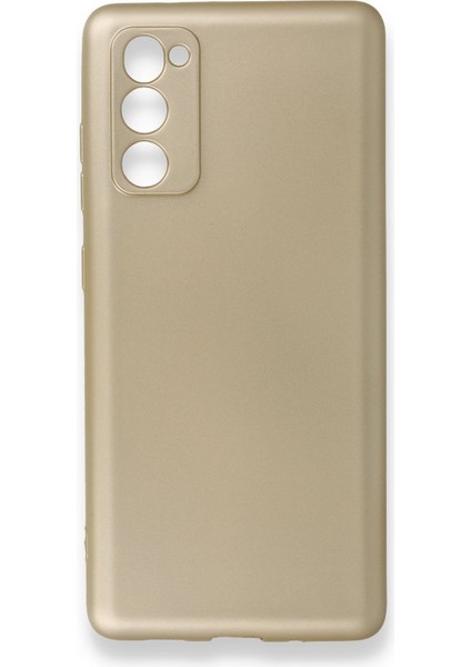 Samsung Galaxy S20 Fe Kılıf Ultra Elastik Silikon Rubber Premier Gold