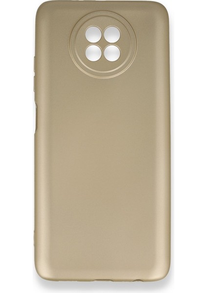 Xiaomi Redmi Note 9 Kılıf Ultra Elastik Silikon Rubber Premier Gold