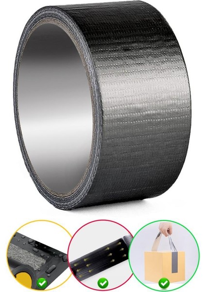 Güçlü Takviye Tamir Bandı Duct Tape Siyah 48X10 Metre 10 Adet fiyatları