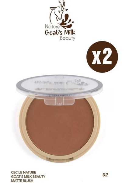 Keçi Sütlü Matte Blush 02 Ikili Set