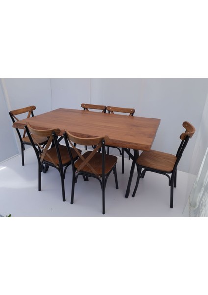 Kütük Masa Sandalye Takımı 160X85.CM