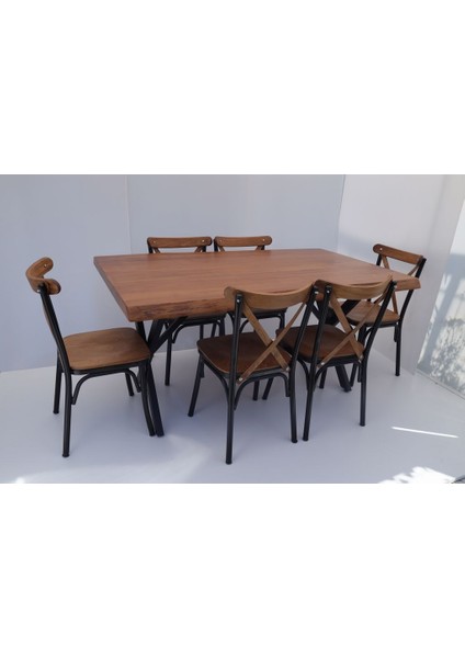 Kütük Masa Sandalye Takımı 160X85.CM fiyatları