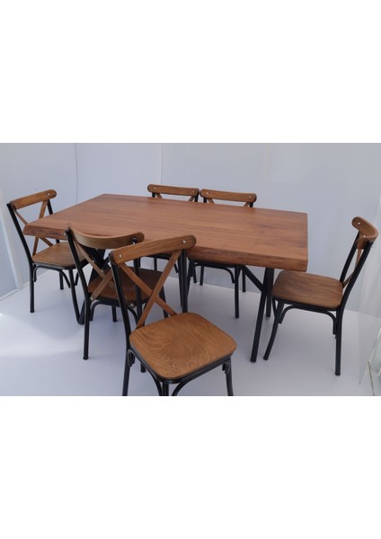 Kütük Masa Sandalye Takımı 160X85.CM modelleri
