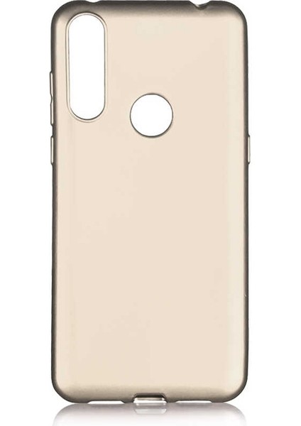 Huawei Y6P Kılıf Premier Silikon Koruma+Nano Glass Gold