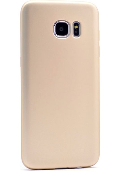 Samsung Galaxy S7 Kılıf Premier Silikon Kılıf Gold