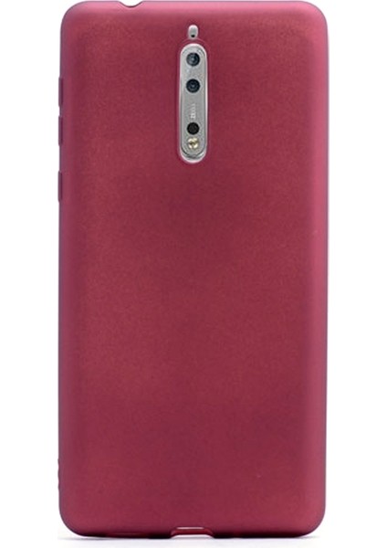 Nokia 8 Kılıf Premier Silikon Kılıf Mat Silikon Kılıf Bronz